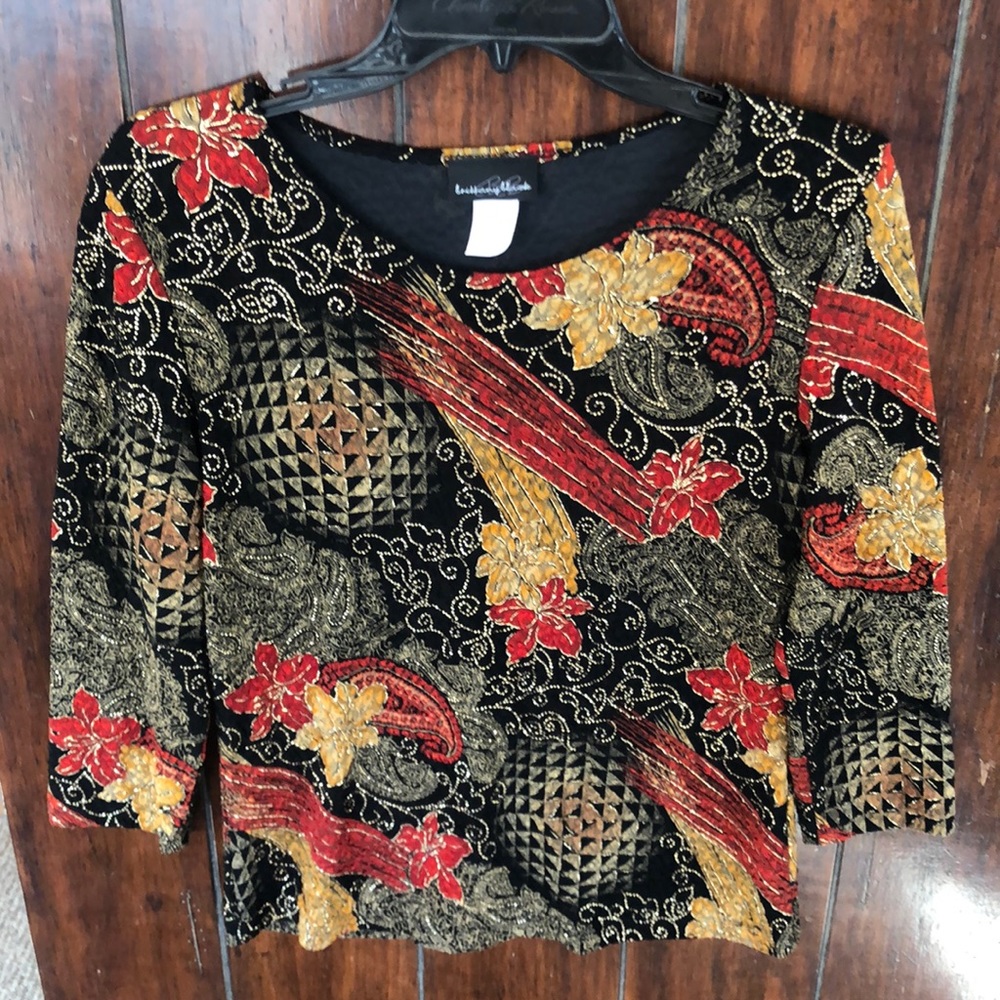 Brittany Black - rich tone color casual top